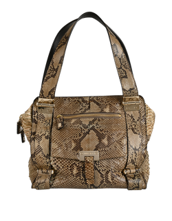Shoulder Bag, Python, Beige, 00L0X3, DB, 2*